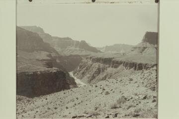 Down river to Hermit Rapid from the Tonto Trail during the Disney reconnaissance