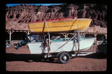 Harris-Brennan boats; Cliff Dwellers Lodge