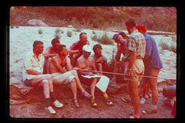 Briefing at Harding Rapids