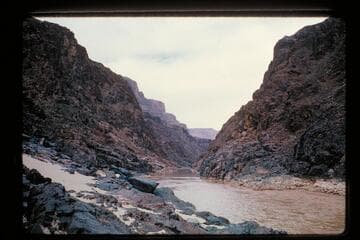Down from side canyon; Mile 234.2, left bank