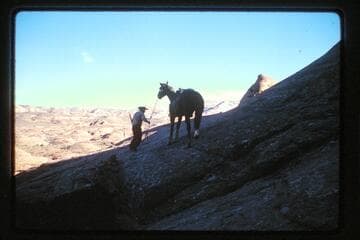 Dan Lehi on trail east of Dead Center Camp