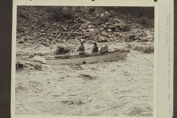 "Esmeralda II" in test run upstream at Forster Rapid