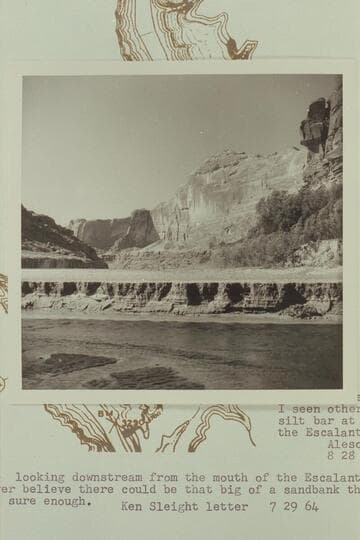Down river from mouth of the Escalante River