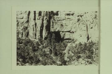 Bridge in upper part of Lava-Chuar Canyon.  From across the canyon