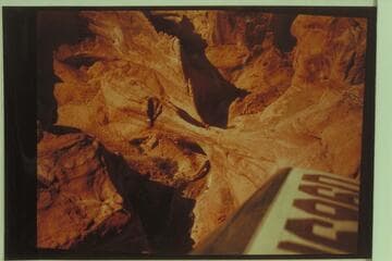 Air view of Herbert E. Gregory Bridge.  Stream flow is toward the bottom of the print