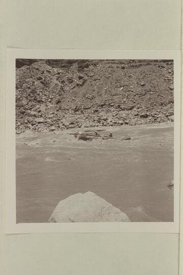 Clarke and Bruce in Tanner Wash Rapid;  pontoon No. 1
