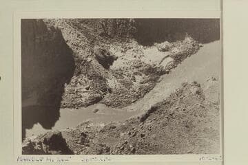 24.5 Mile Rapid; Marble Canyon.  Note the Stanton's Marble Pier left of upper center