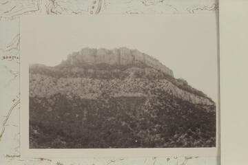Steamboat Mountain.  Break in Coconino at right.  Up Toroweap left of center.  Up Kaibab at far right