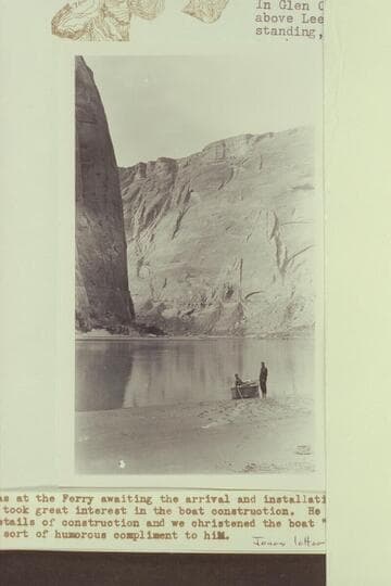 In Glen Canyon a short distance about Lees Ferry