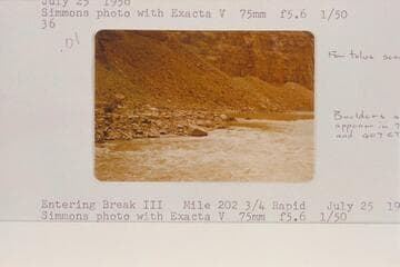 Breaks I and II of Mile 202 3/4 Rapid