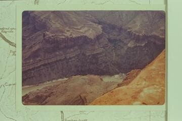 Side canyon at Mile 131.  The east side of Galloway Canyon is at left