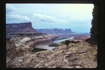Down river from fort