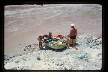 Coupling yaks; Mile 233.6, right bank