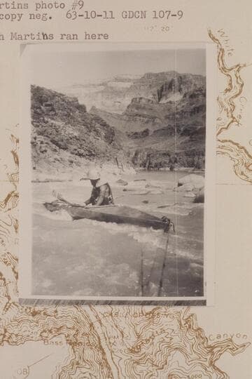 Les Jones lining Bass Rapid.  10 AM.  Ulrich Martins ran here