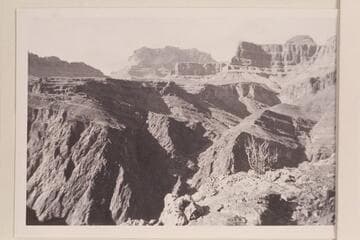 Wotan's Throne from spur trail just below the Tonto, west of Hance Creek