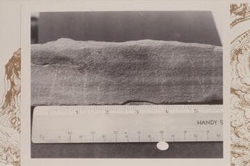 The "Julie" inscription which was near the Fort at the mouth of White Canyon and removed to save it from inundation