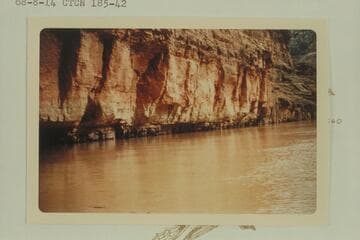 Area of D. Julien inscription when it was submerged by Lake Powell