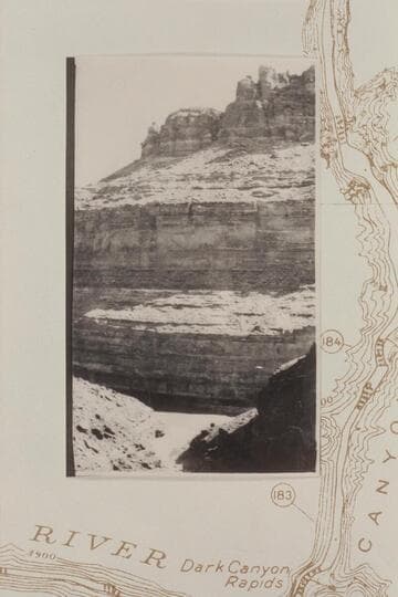 Down Cove Canyon.  Paige photo when measuring a section for the damsite