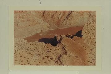 Approximately Mile 205 in Cataract Canyon.  The higher water has almost covered the fan