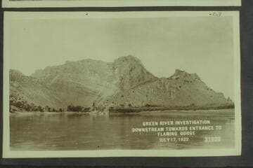 Green River Investigation.  Downstream towards entrance to Flaming Gorge