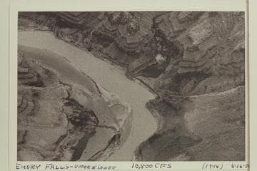 Emory [sic] Falls--Upper and Lower.  Approximate flow:  10,500 cfs