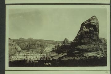 Green River Investigation:  Downstream towards Mitten Park, from above Pool Creek in Echo Park