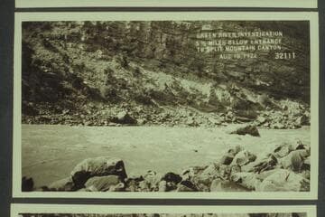 Green River Investigation; 5 1/2 miles below entrance to Split Mountain Canyon