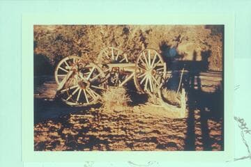 Old running gear east of Hour House
