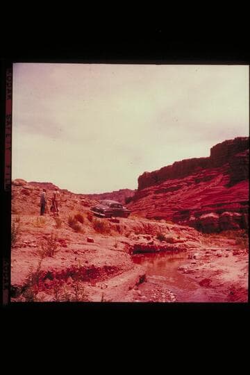 Detour built around inlet above Paria Riffle.  Lees Ferry gauge:  104,000 cfs