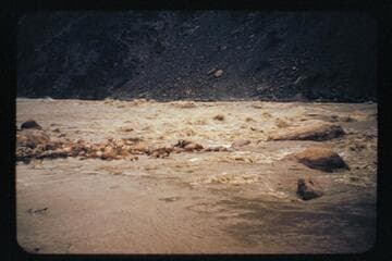 Wind blown spray at Hermit, 64,200 cfs