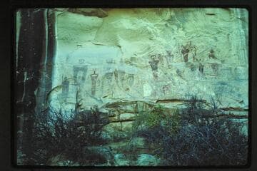 Paintings and glyphs 3 miles north of Thompson