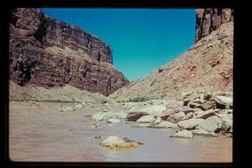 Up left bank Badger Rapid, prel. 5850 cfs