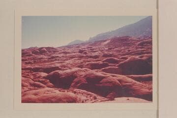 Across the northerly drainage into Lehi Creek to base camp of 1959.  From Little Gray Mesa north of Lehi Canyon and east of the joint