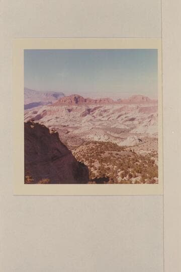 Sixty Mile Point; Escalante Desert; Butte 6069 (Rainbow) from near White Crag Arch