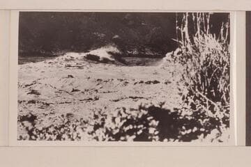 Waves in Lava Falls during the flood of 1923, Sep. 19.  Print from Lint album