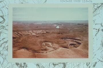Easterly across the lower end of Hall creek to the Colorado River
