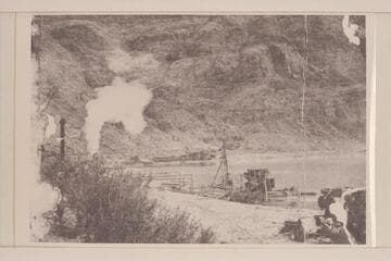 Charles Spencer placer operation, Lees Ferry