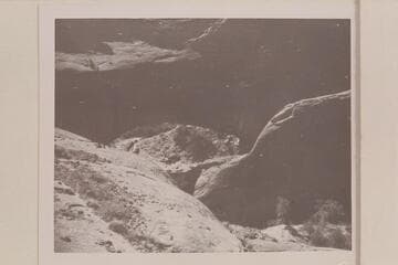 Herbert E. Gregory Bridge.  From the side of the canyon upstream from bridge