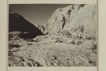 Trail out from the bottom of Moepitz Canyon.  The view is about 1/4 mile from the streambed en route to Moepitz Airfield