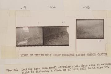 Ruins in The Narrows- Bridge Canyon about 1950