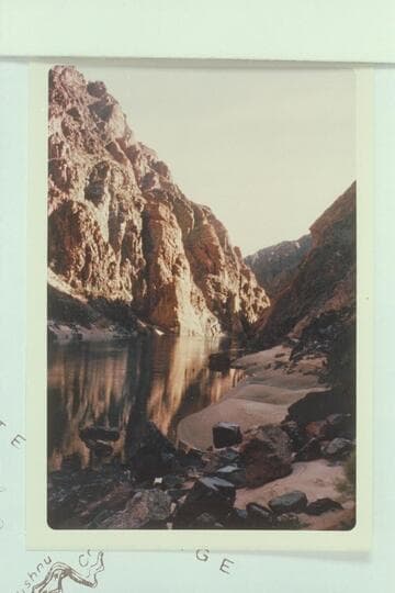 Upriver from foot of Spur Trail which reaches the river at Mile 80.9