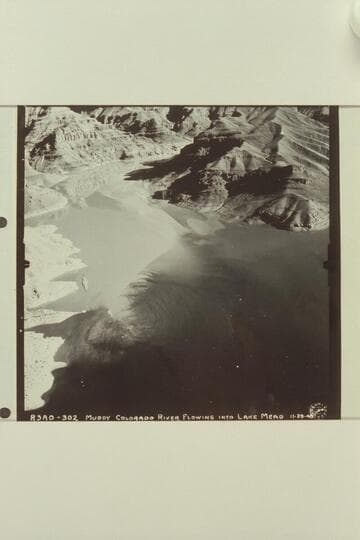 Muddy Colorado River Flowing into Lake Mead