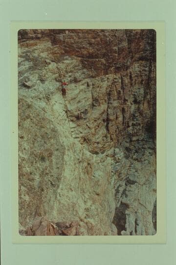 Dropping down in Papago Creek--- WOW!