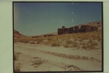 Remainder of Spencer's operation in coal barge on road from Kane creek to Art Greene's at head of Warm Creek