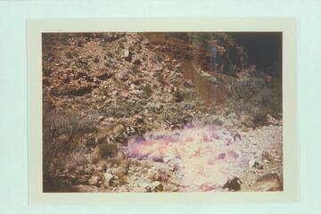 Mining camp in Asbestos Canyon