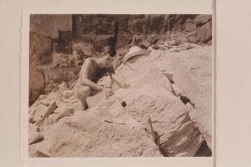 Garth finds his flashlight left at Stanton Cave in 1942