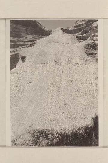 The travertine slick in the salt canyon opposite Kwagunt Canyon, Marble Canyon at Mile 56