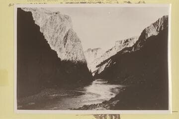 Up river from above the mouth of Travertine Creek