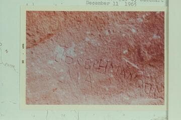 Joseph Mangum/MA/inscribed in Hislop Cave