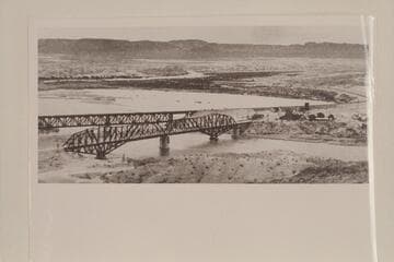 The bay and three bridges at Topock.  The copy negative cut off one bridge